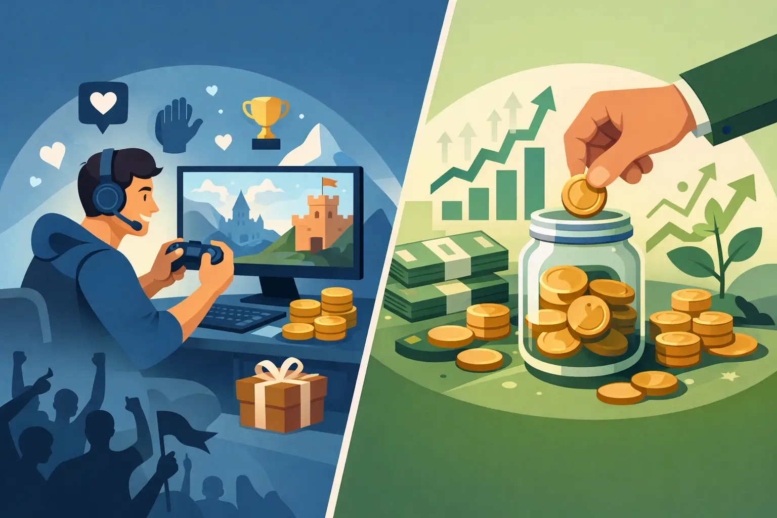 Supporter Backed Gaming Versus Investing