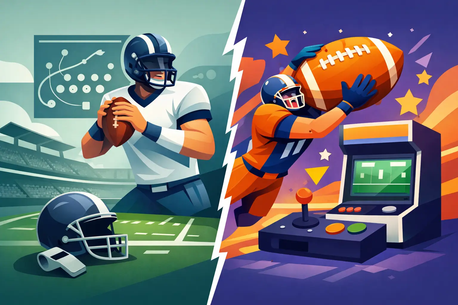 Football Simulation Versus Arcade Gameplay