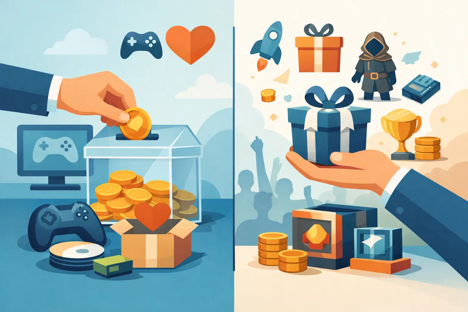 Game Donations Versus Crowdfunding Rewards