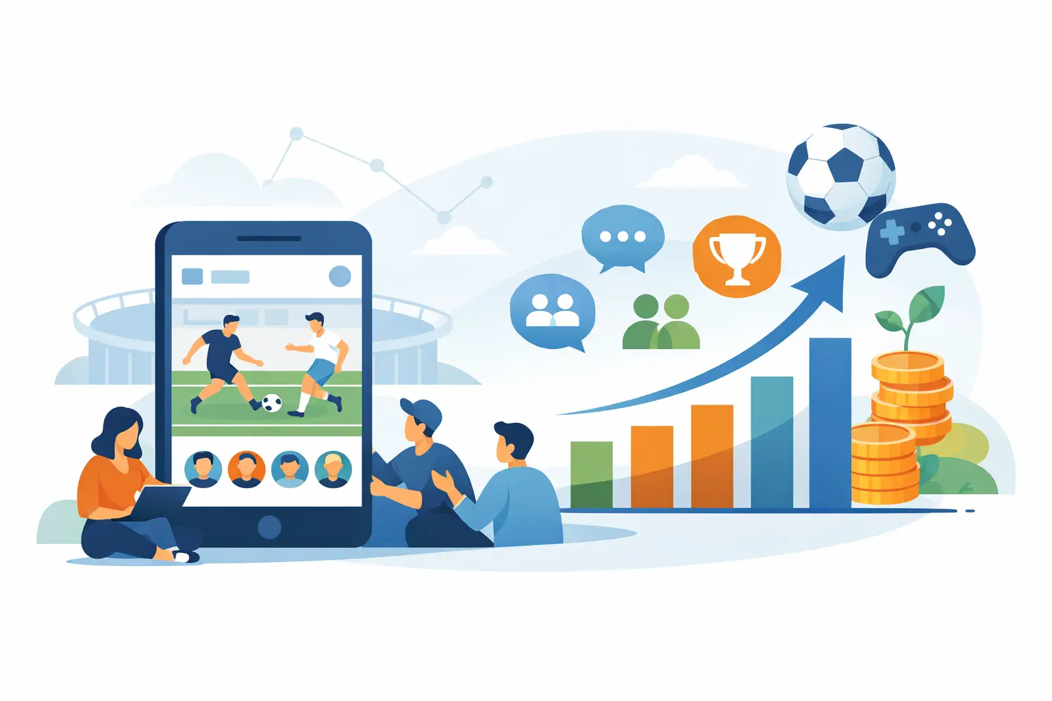 How Football Game Communities Grow Fast