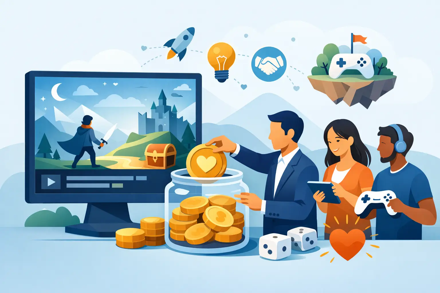 Voluntary Backing for Game Projects That Matter