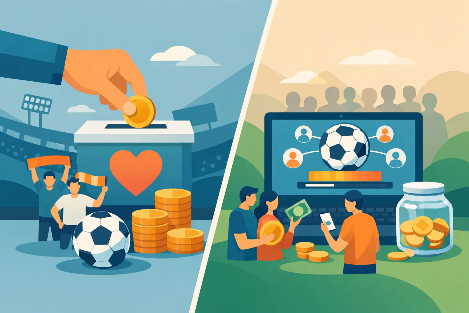Supporter Funding vs Crowdfunding for Football Games